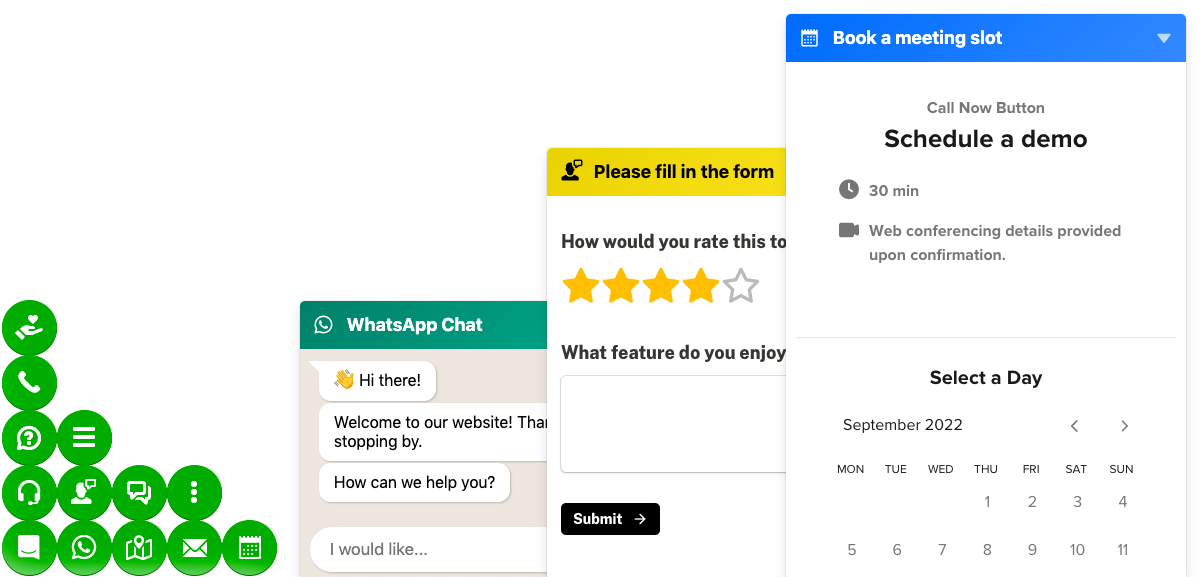 The single button of NowButtons