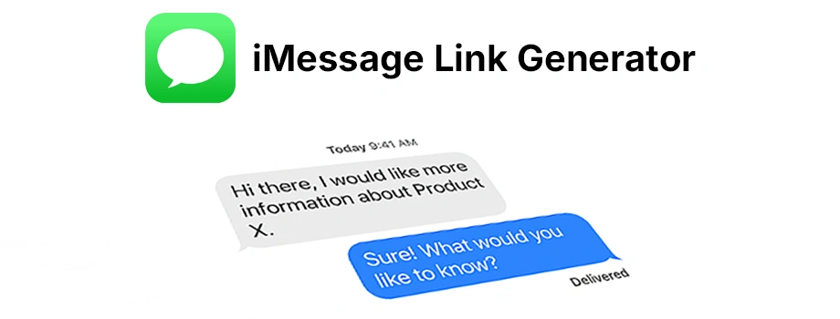 Generate an iMessage link to use on your website